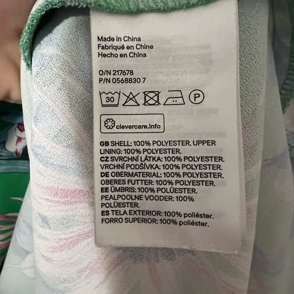 H&M Women’s Midi Green Floral Dress - Picture 5 of 5